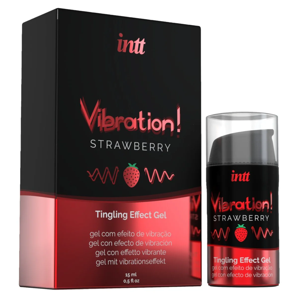 Vibration! Strawberry Tingling Gel (15 ml)