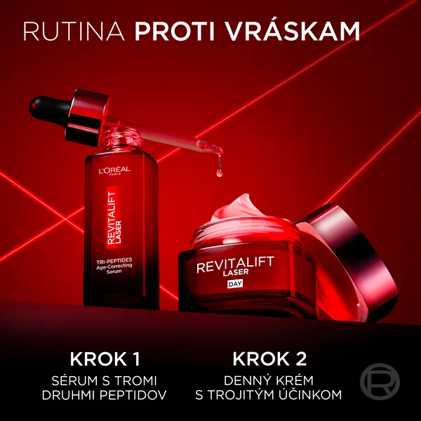 L'Oréal Paris Revitalift Laserové sérum proti vráskam s tromi typmi peptidov 50 ml