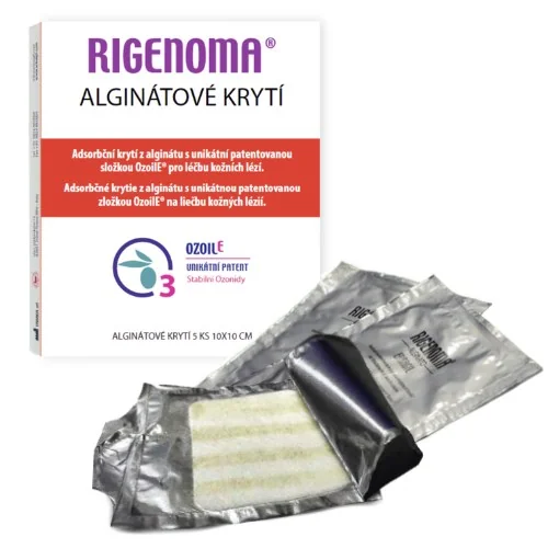 RIGENOMA® alginátové krytie 1×5 ks, zdravotnícka pomôcka