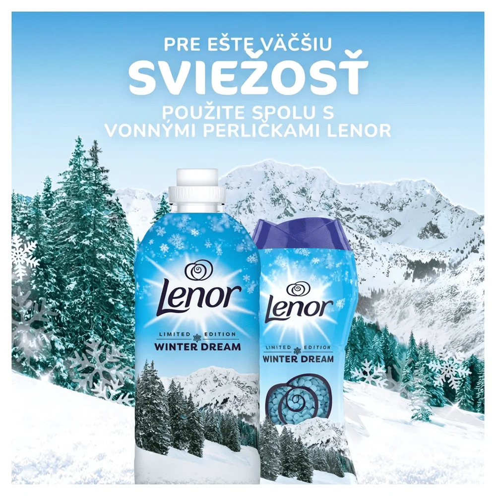 Lenor Vonné Perličky Do Prania, Winter Dream, Nonstop Sviežosť 495 g