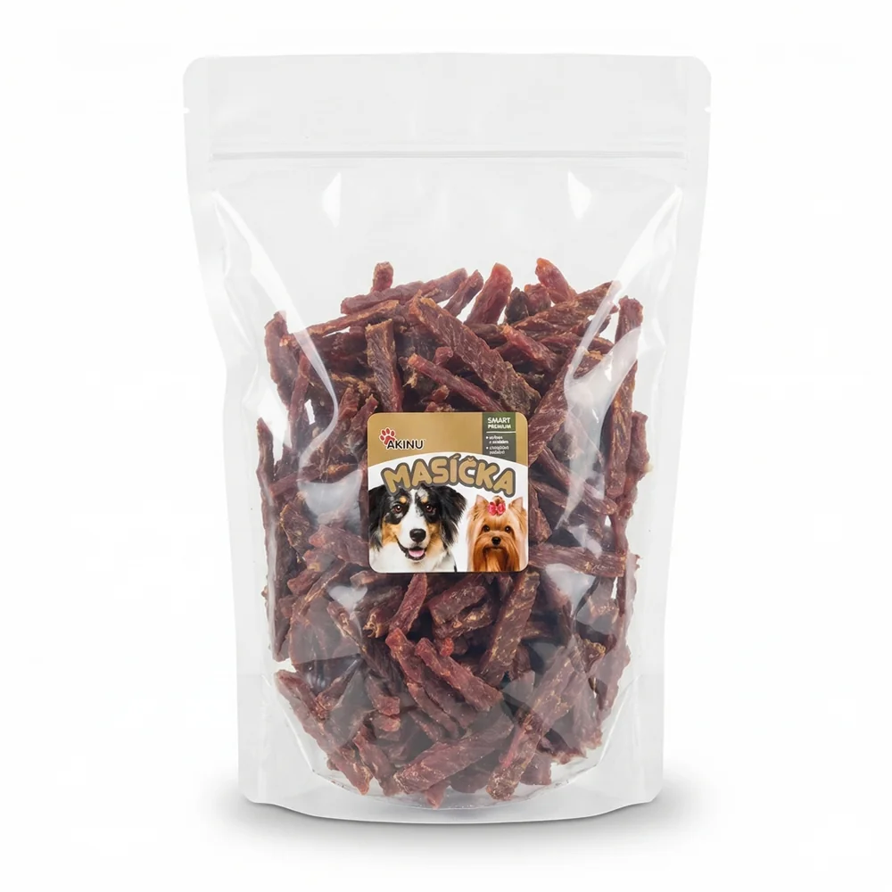 Akinu MASÍČKA Kačacie prúžky pre psov 1 kg