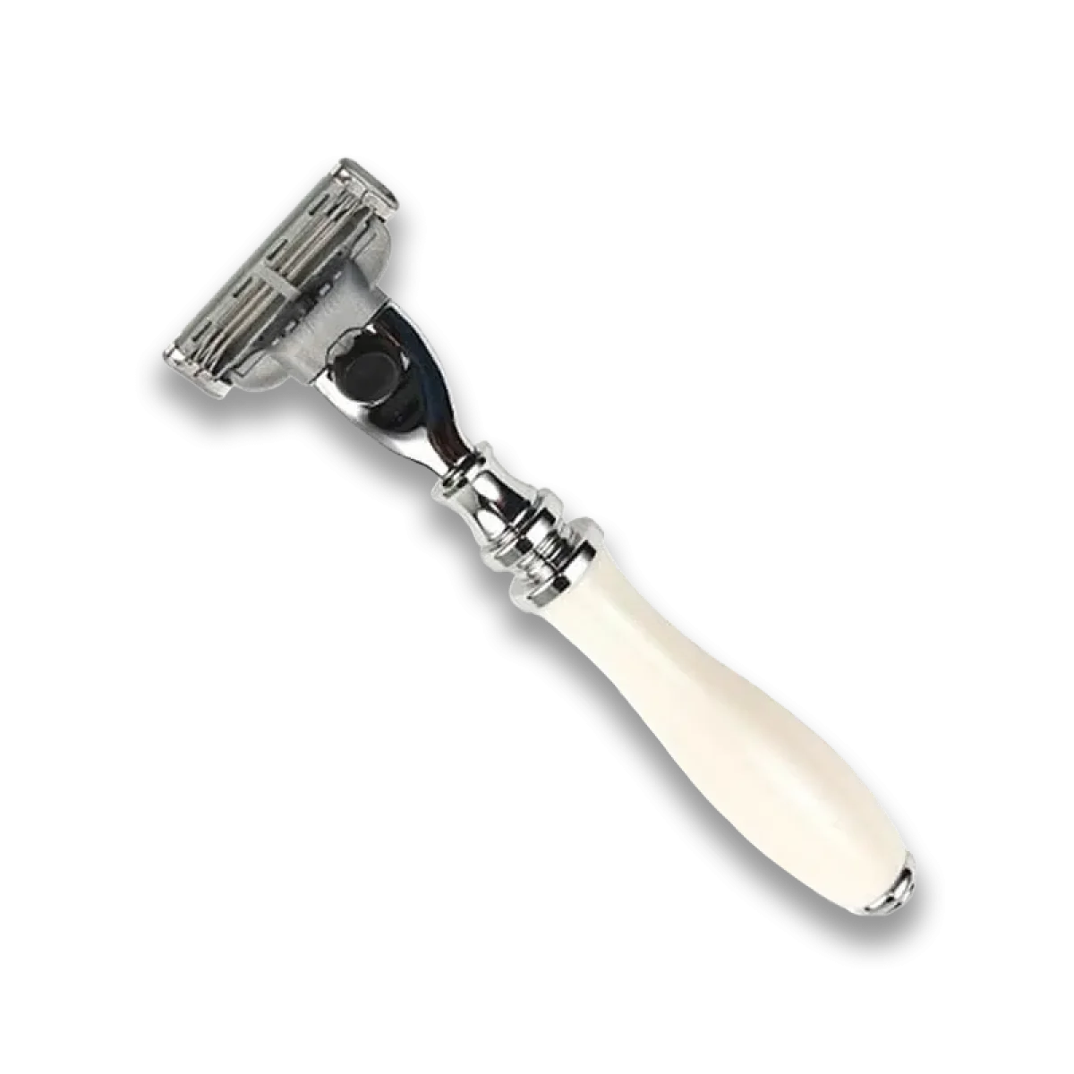 Strojček na žiletky Parker Safety Razor Mach 3 biela rukoväť 111W-M3