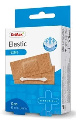 Dr. Max Náplasť Elastic, 30 x 64 mm 1×10 ks, elastické náplasti, 30 x 64 mm