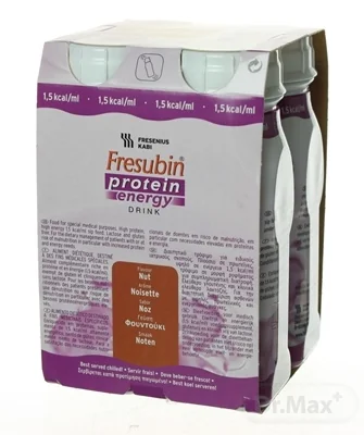 Fresubin Protein energy DRINK 4×200 ml, EasyBottle, príchuť oriešok