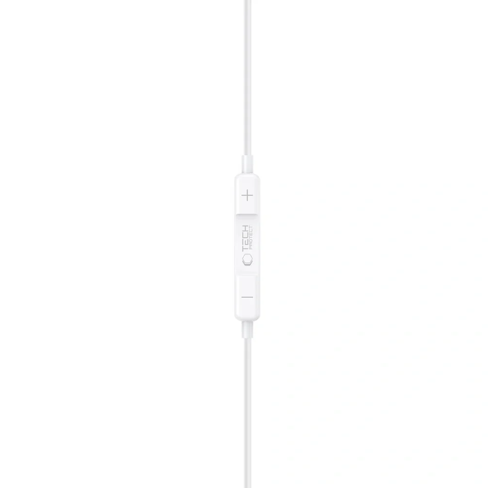 Tech-Protect Core G3 slúchadlá do uší 3.5mm mini jack, biele