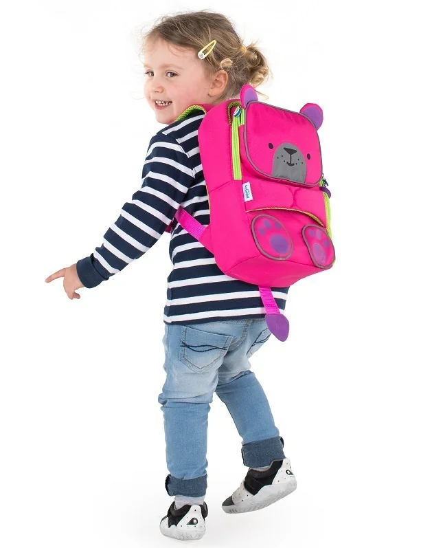 Trunki Toddlepak Batoh, Macko Betsy, ružový 1×1 ks