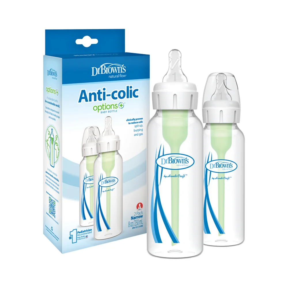Dojčenská Antikoliková fľaša Options+  250ml BPA FREE 2 ks (SB82006-P2)