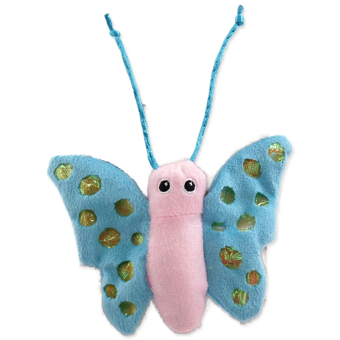 Hračka Magic Cat motýľ plyš s catnipom mix 13cm