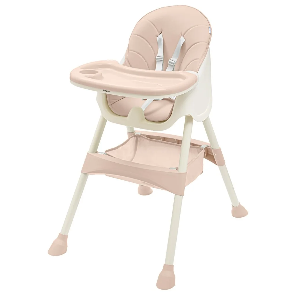 Jedálenská stolička Baby Mix Nora dusty pink , 20C52918