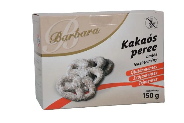 Barbara Kakové praclíky 150 g 1×150 g, bezlepkové kakaové praclíky