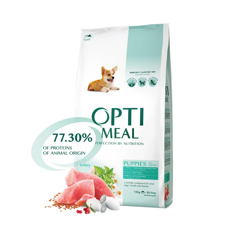 OPTIMEAL™ Superpremium pre šteňatá všetkých plemien - morka 12 kg (5483)