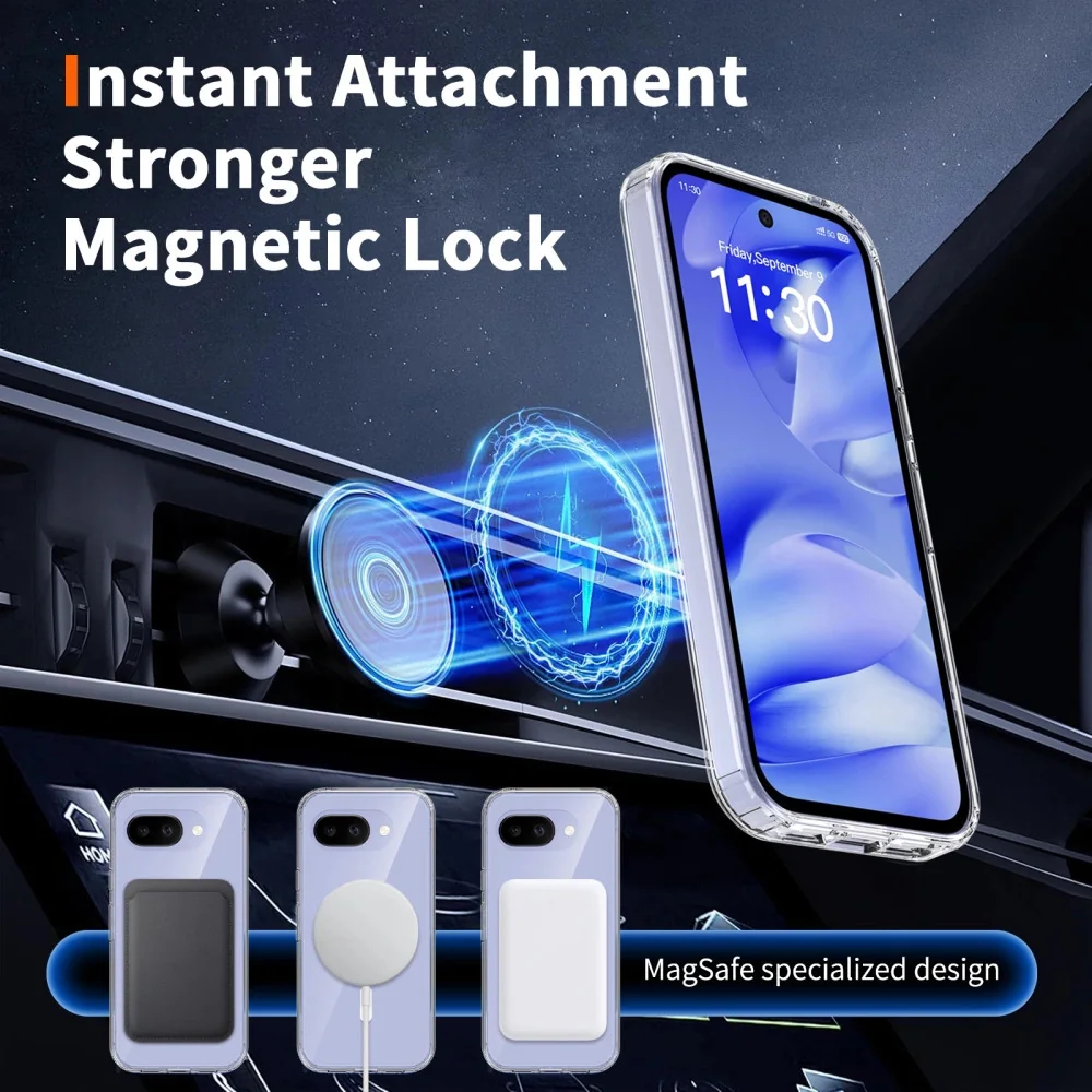 Tech-Protect FlexAir Hybrid MagSafe kryt na Google Pixel 10A, priesvitný ný