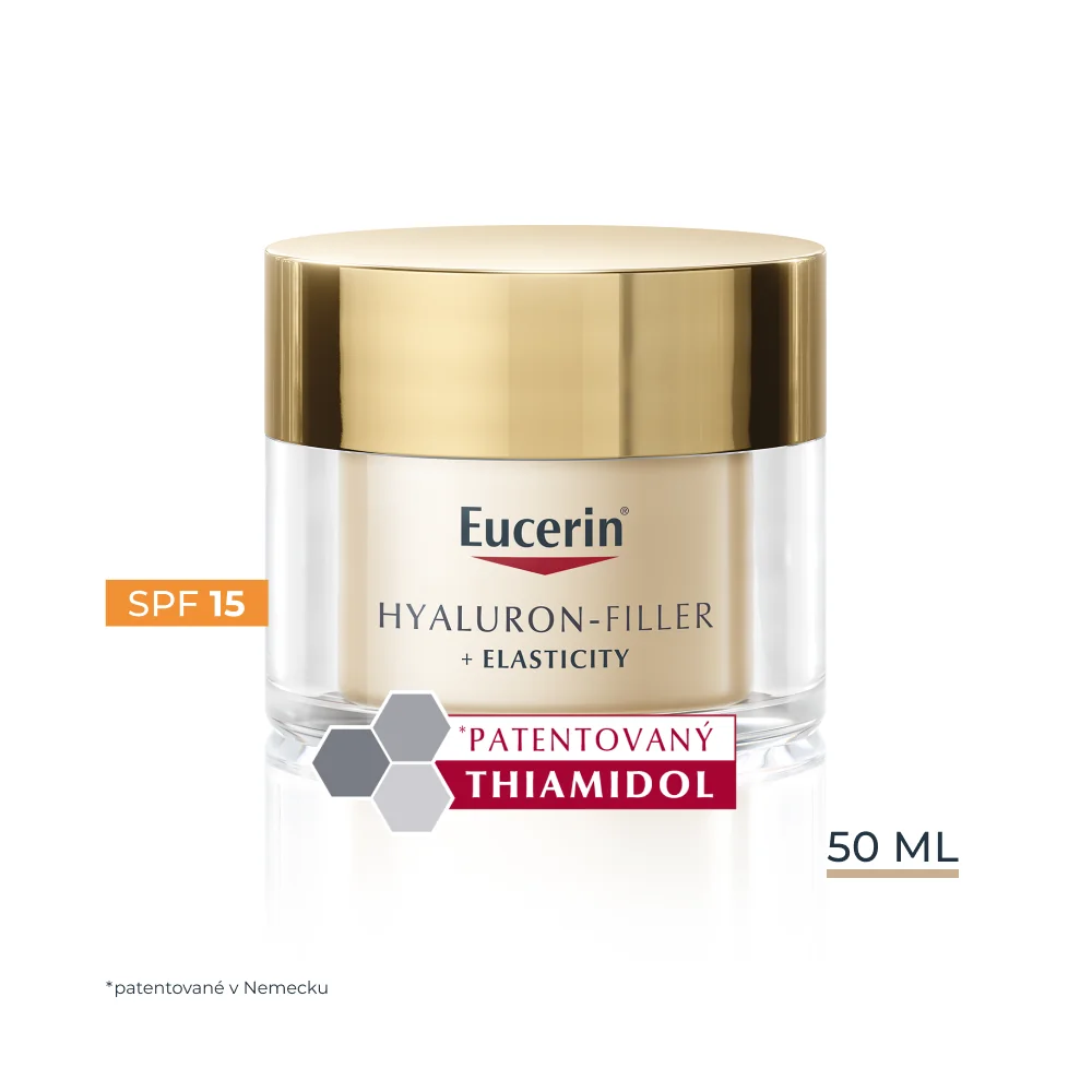 Eucerin HYALURON-FILLER + ELASTICITY Denný krém 1×50 ml, vyplnenie hĺbkových vrások
