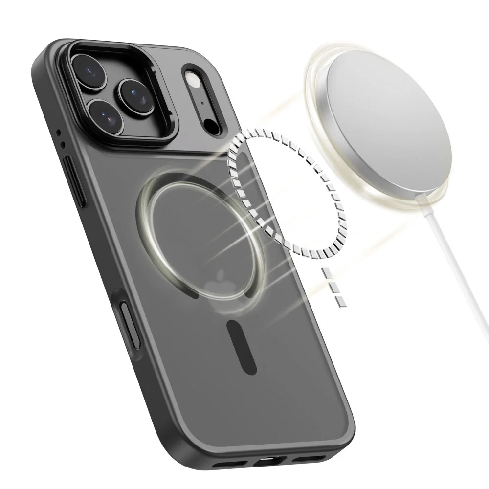 Tech-Protect MagStand MagSafe kryt na iPhone 17 Pro Max, čierny