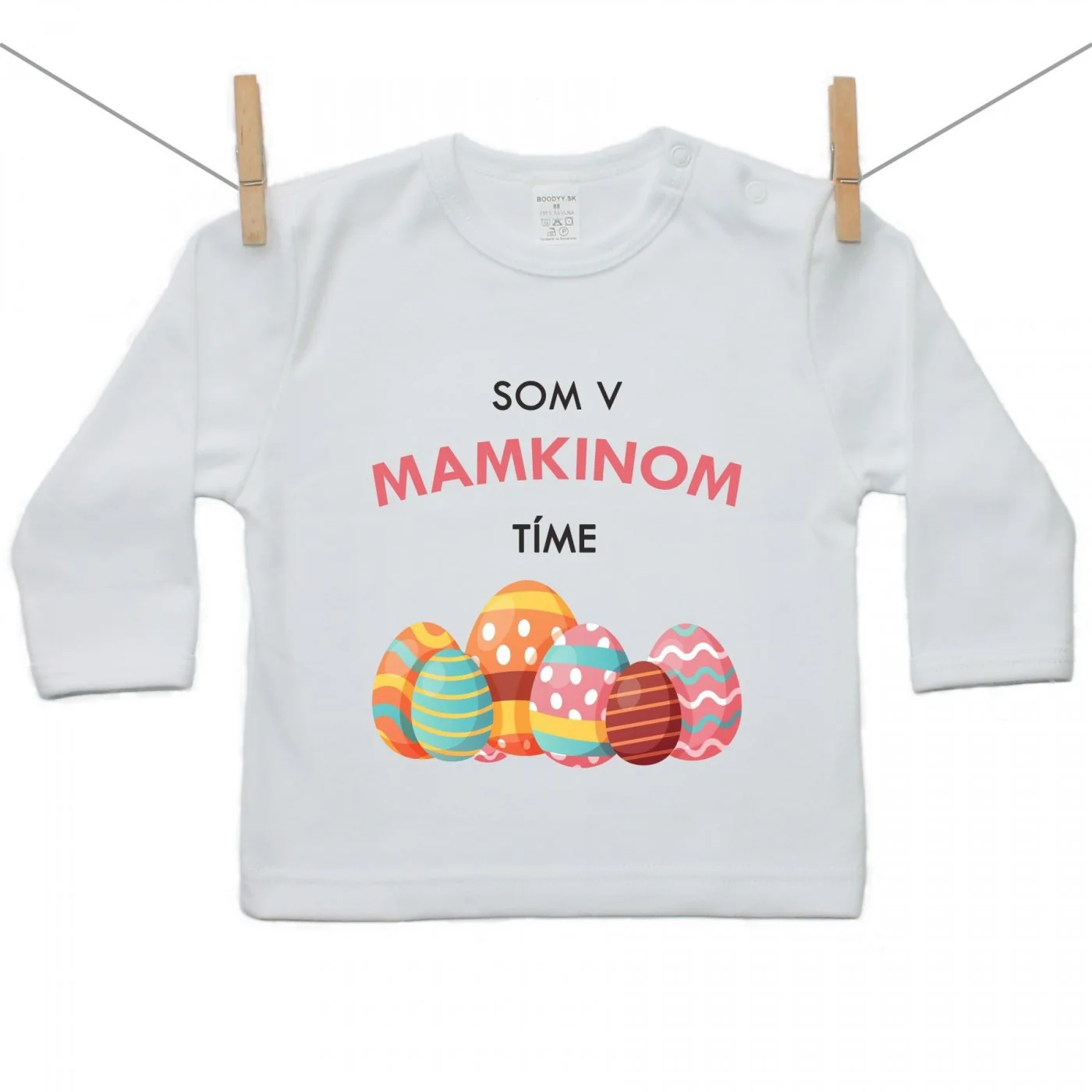 Boodyy Tričko s dlhým rukávom Som v mamkinom tíme Veľkosť: 92