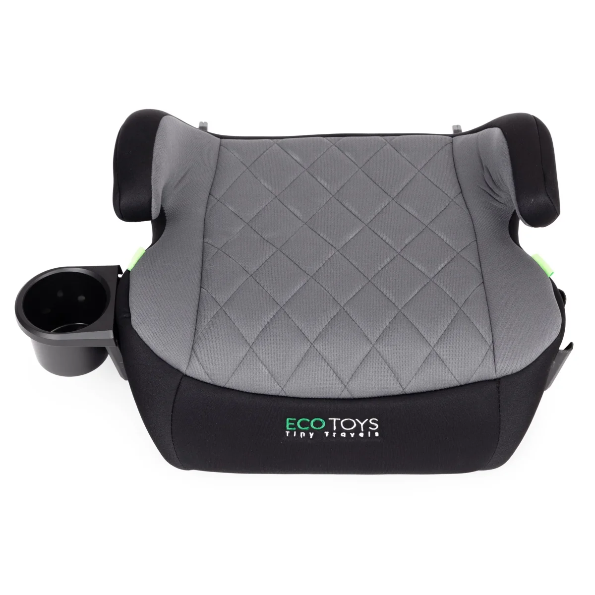 Detský autopodsedák do auta s ISOFIXom a držiakom na nápoje i-Size 125–150 cm, sivý