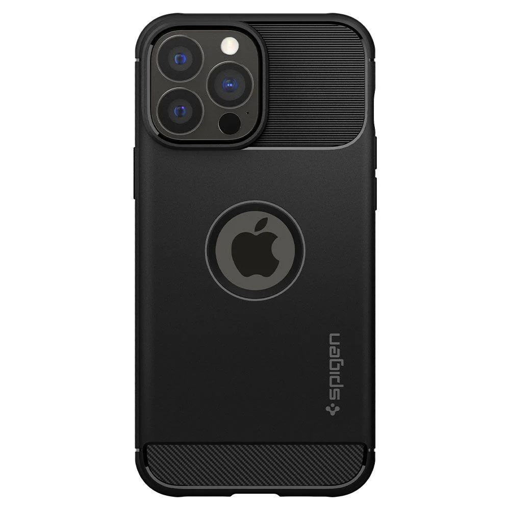 Spigen Rugged Armor silikónový kryt na iPhone 13 Pro, čierny