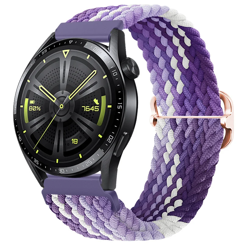 BStrap Elastic Nylon remienok na Garmin Venu 2 Plus grape