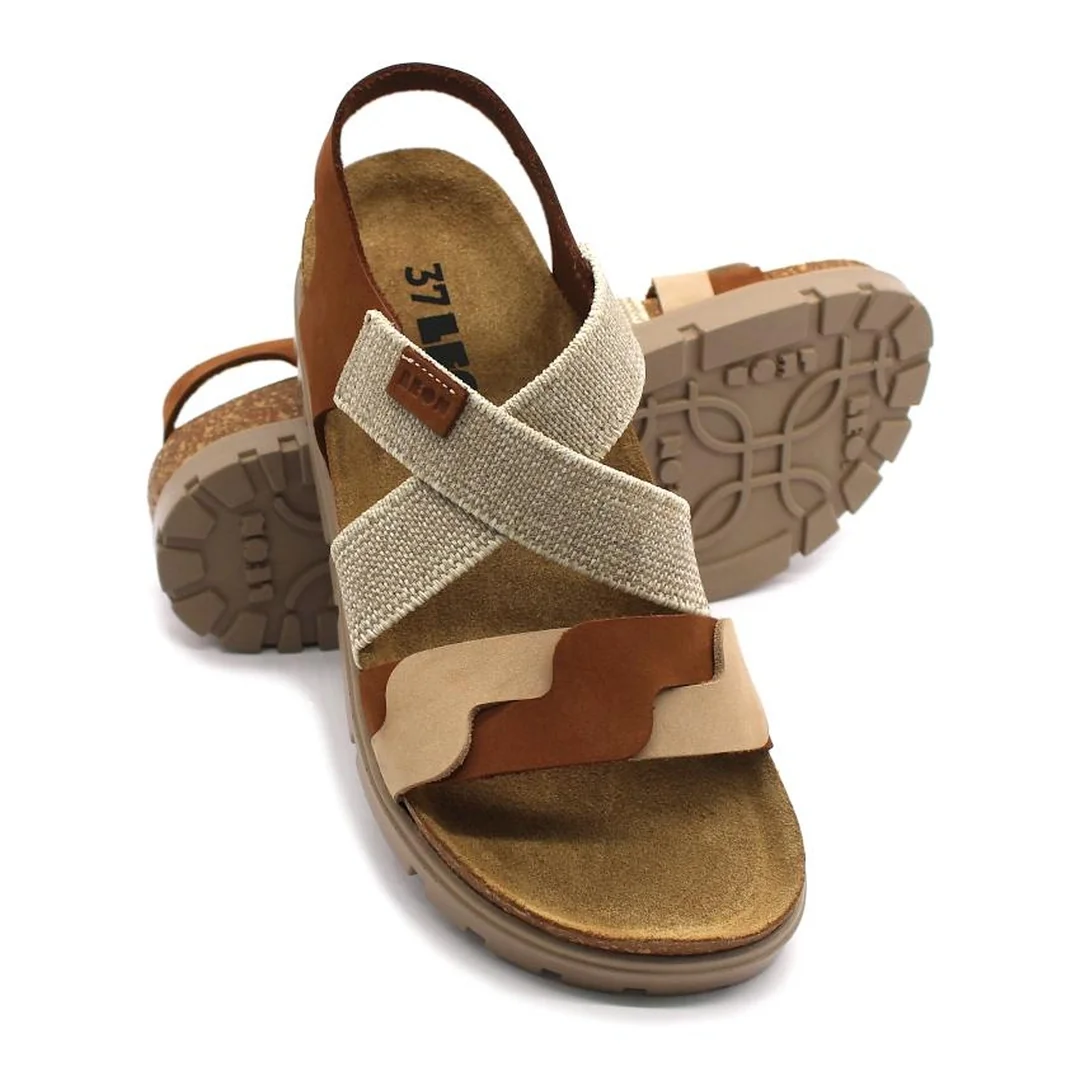 6301 Dámske zdravotné korkové sandále 39 - 25cm, čierna, 3,5 cm