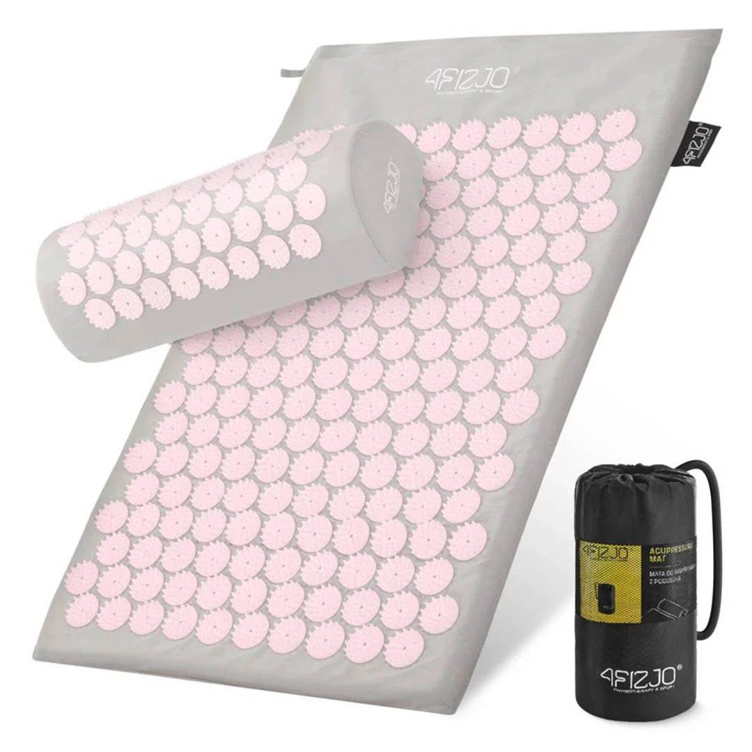 4FIZJO akupresúrny set podložka+vankúš grey-pink