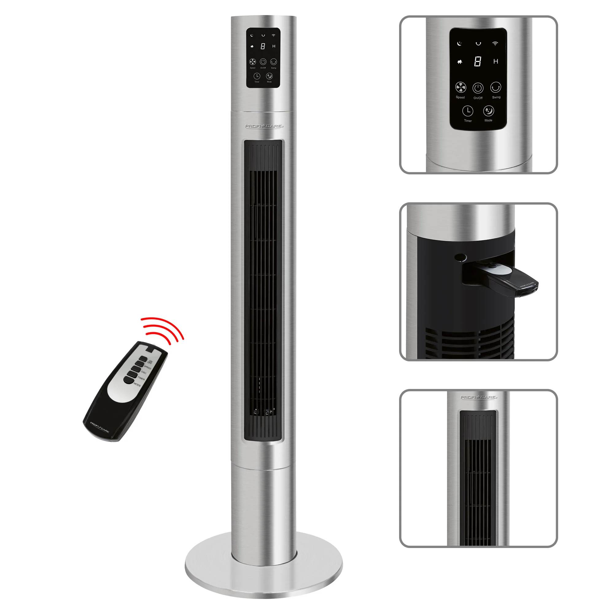 ProfiCare PC-TVL 3090 stĺpový ventilátor WiFi, Alexa/Google Assistant