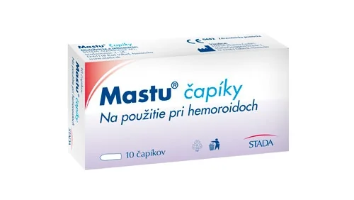 Mastu čapíky 1×10 ks, čapíky proti hemoroidom