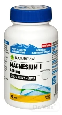 NATUREVIA MAGNESIUM 1 - 420 mg 1×90 tbl, doplnok výživy