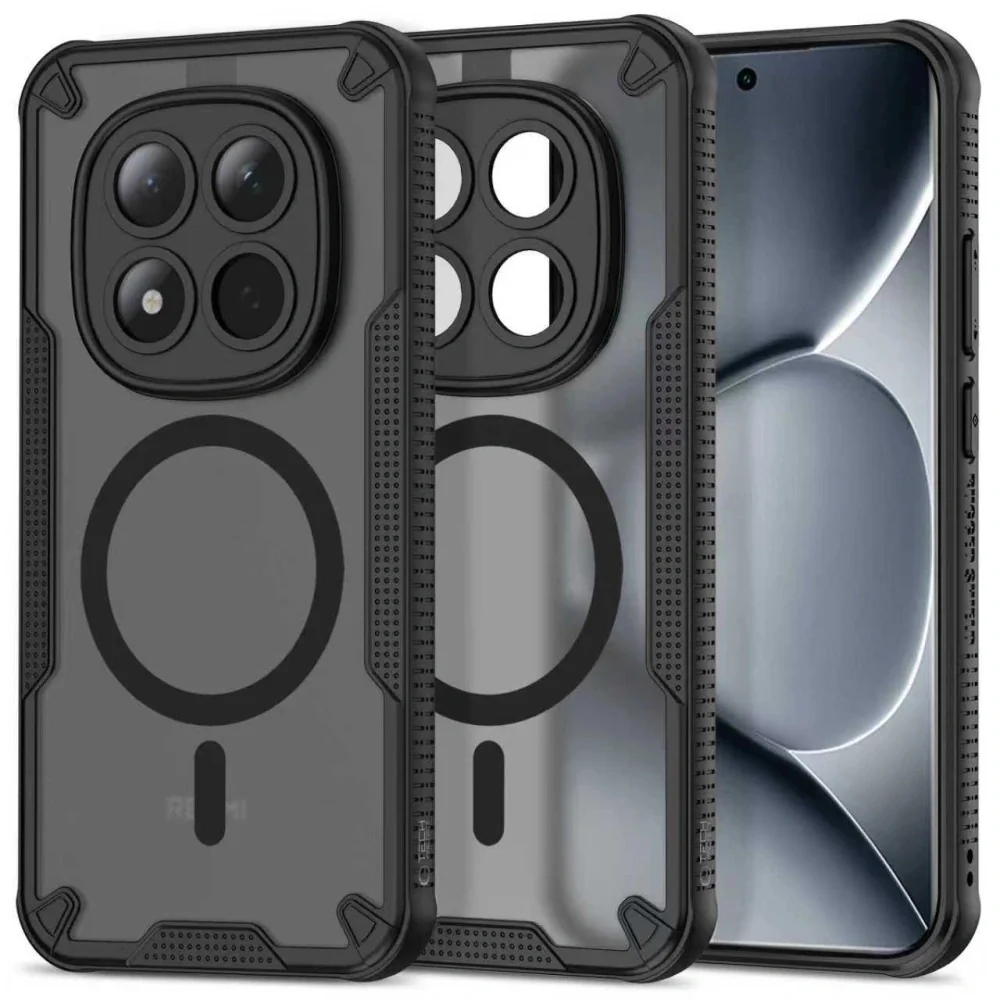 Tech-Protect Rugged Shield MagSafe kryt na Xiaomi Poco M8 Pro / Redmi Note 15 Pro Plus 5G, čierny Note 15 Pro Plus 5G, čierny