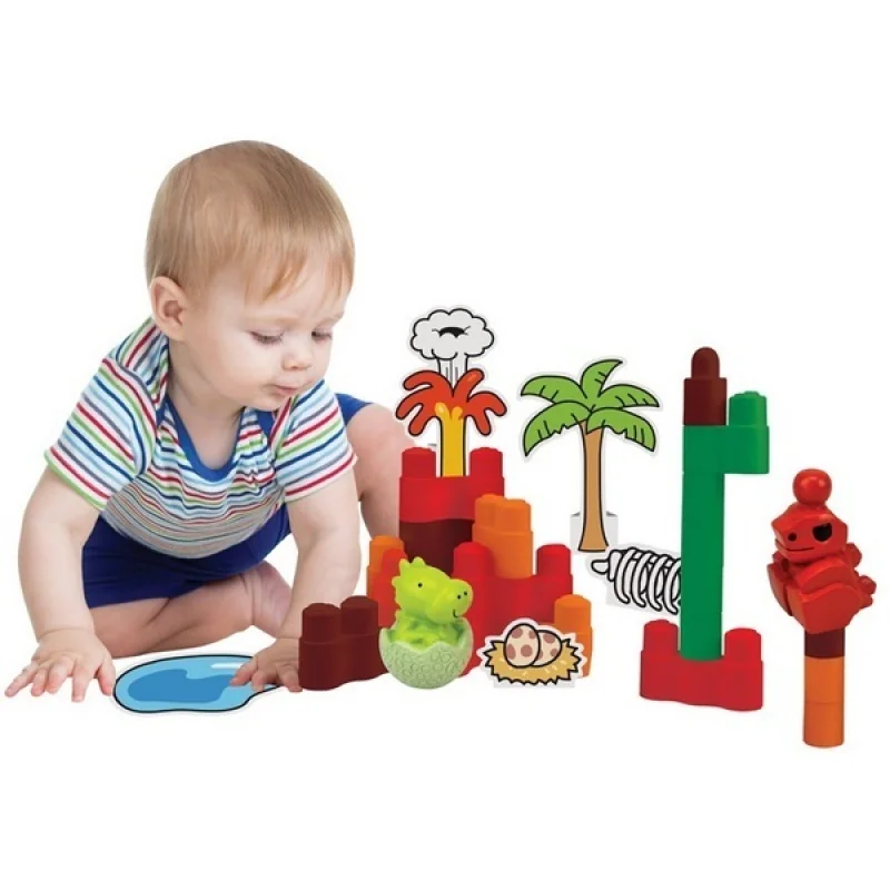 K´s Kids Popboblocs Dinosaurus stavebná sada 25 ks