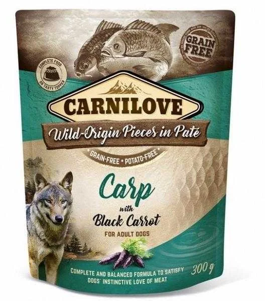 Carnilove Kapsička Dog Paté Carp With Black Carrot 1×300 g