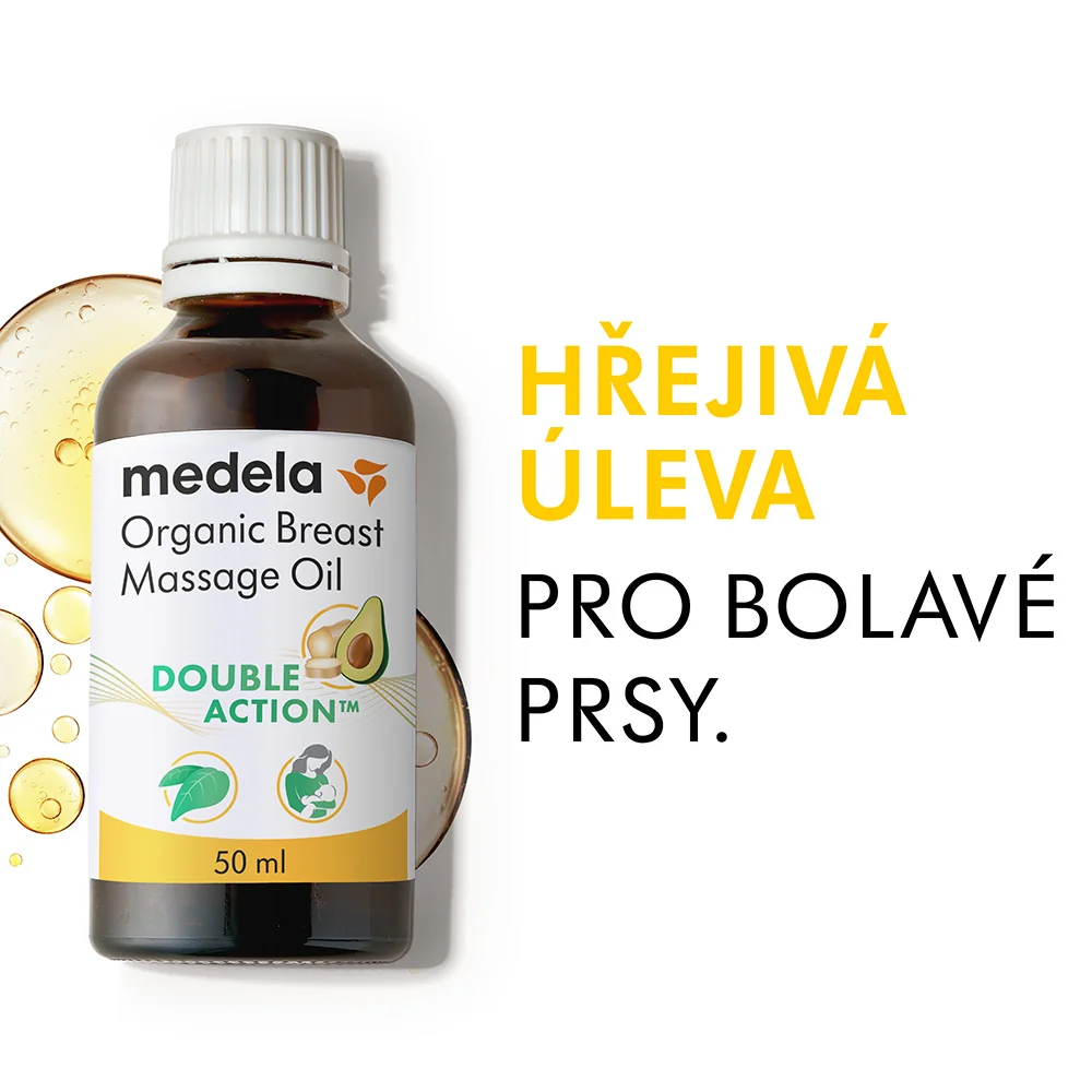 Medela Organický masážny olej na prsia 50 ml
