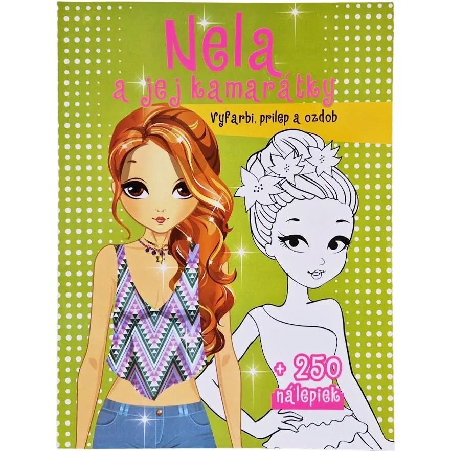 Nela a jej kamarátky Maľovanka s nálepkami