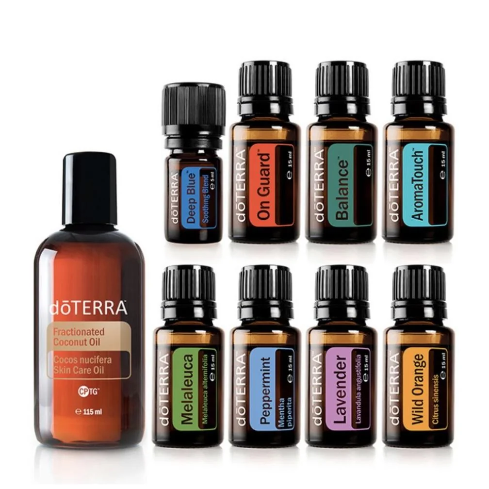 doTerra AromaTouch Technique Kit 8 olejov po 5ml a 1 Kokosový olej 115 ml Objem: 235 ml