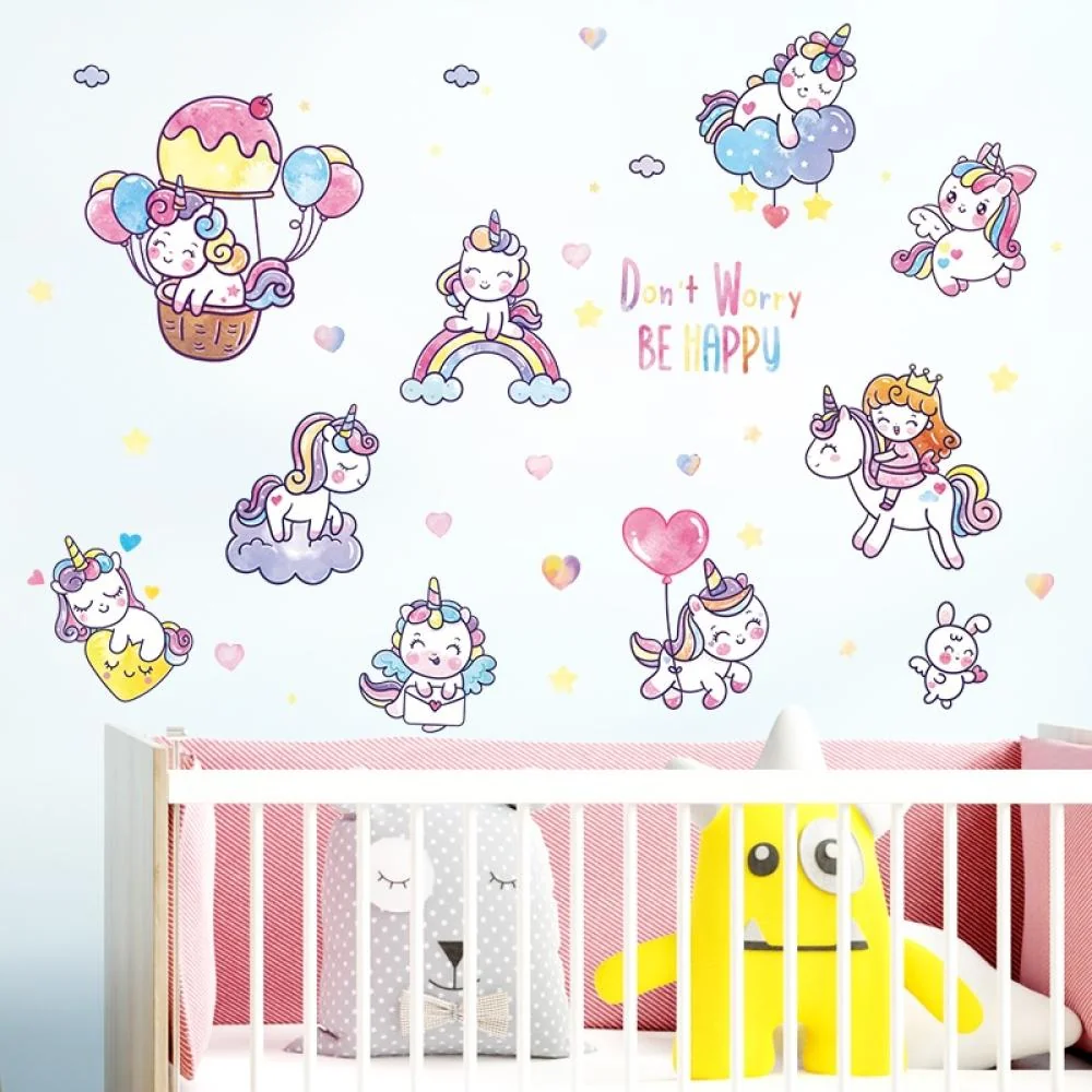 Veselá Tapeta Unicorn pre detskú izbu 