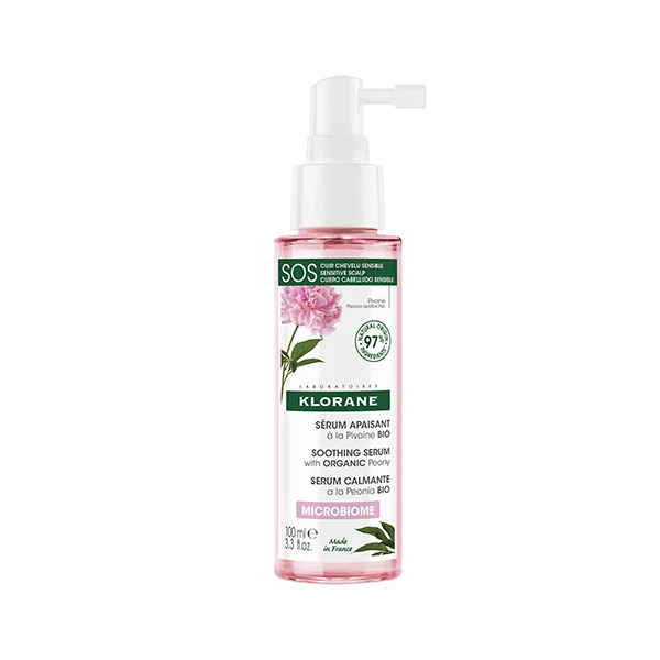 KLORANE Upokojujúce sérum s výťažkom z BIO pivónie 1×100ml, sérum na citlivú vlasovú pokožku
