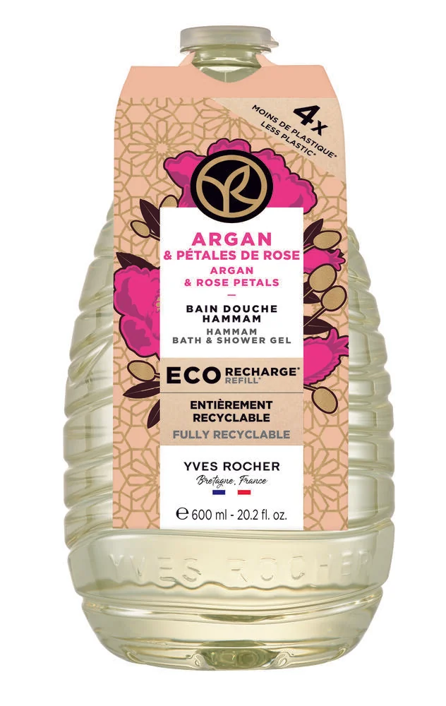 Yves Rocher Nápln SG Argán & bio ruža z Maroka 1×600 ml, náhradná náplň