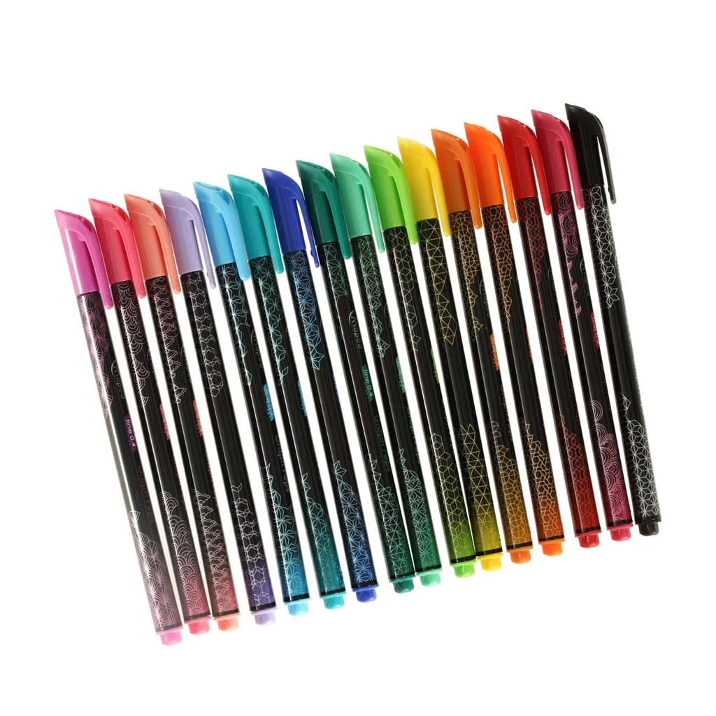 Set na lettering a kaligrafiu – 22 ks (6 zvýrazňovačov Flex Pastel + 16 linerov Graph’Peps Deco)