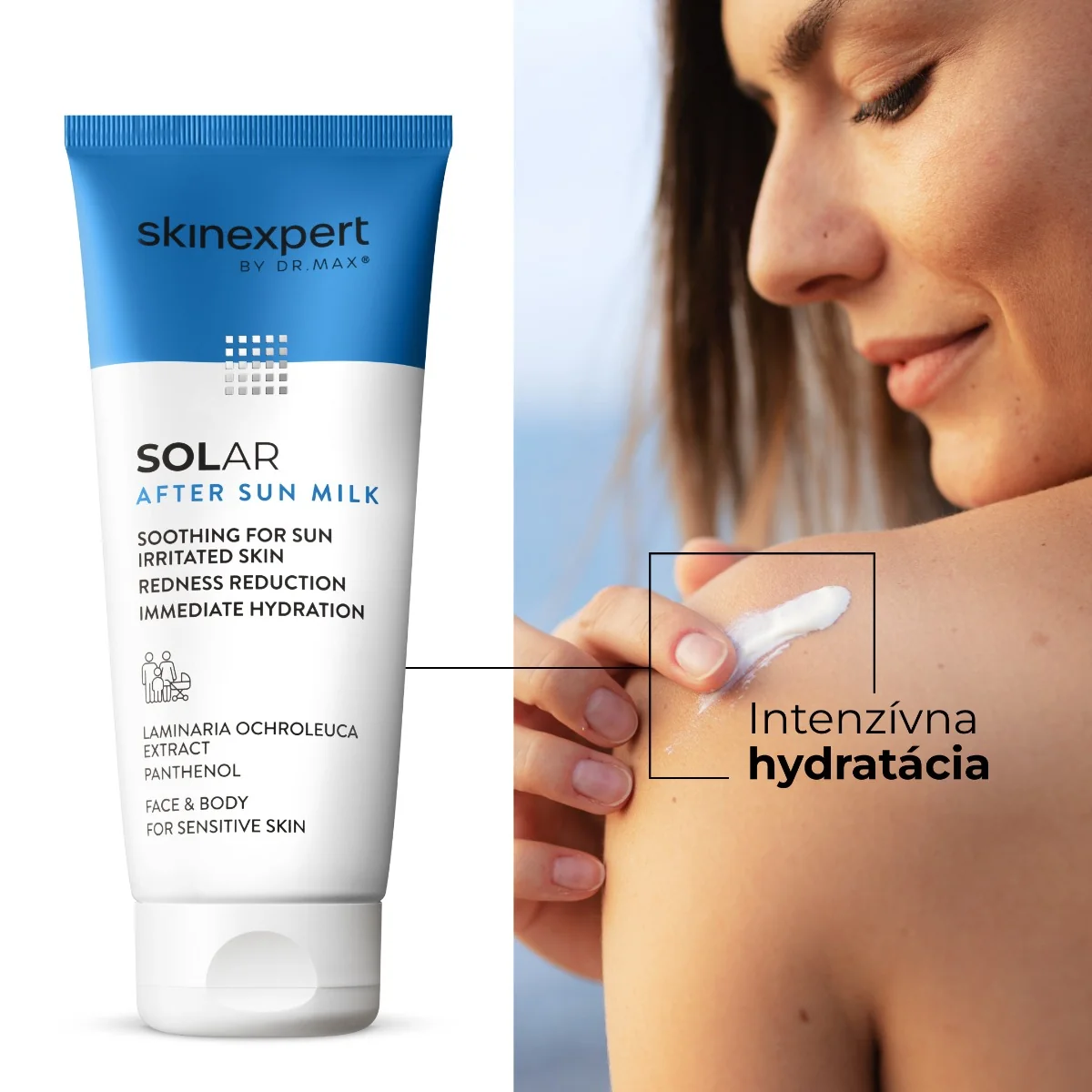 Skinexpert by Dr. Max® SOLAR After Sun Milk 1×200 ml, mlieko po opaľovaní