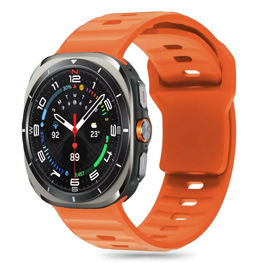 Tech-Protect Silicone Line remienok na Samsung Galaxy Watch Ultra 47mm , orange