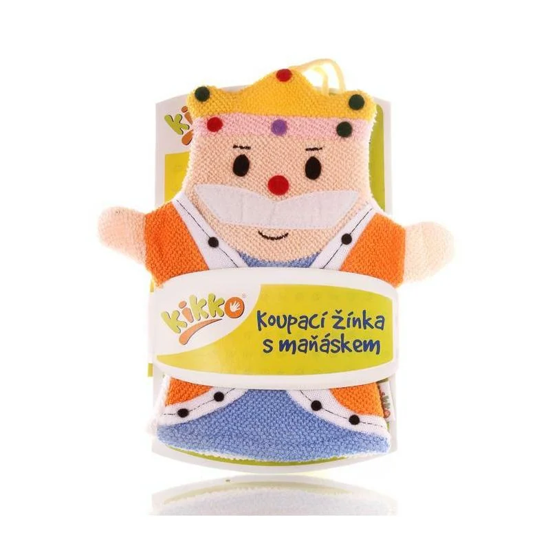 XKKO Rukavica na kúpanie s bábkou - Král
