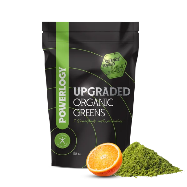 Powerlogy Upgraded Organic Greens Blend 1×300 g, superpotravina