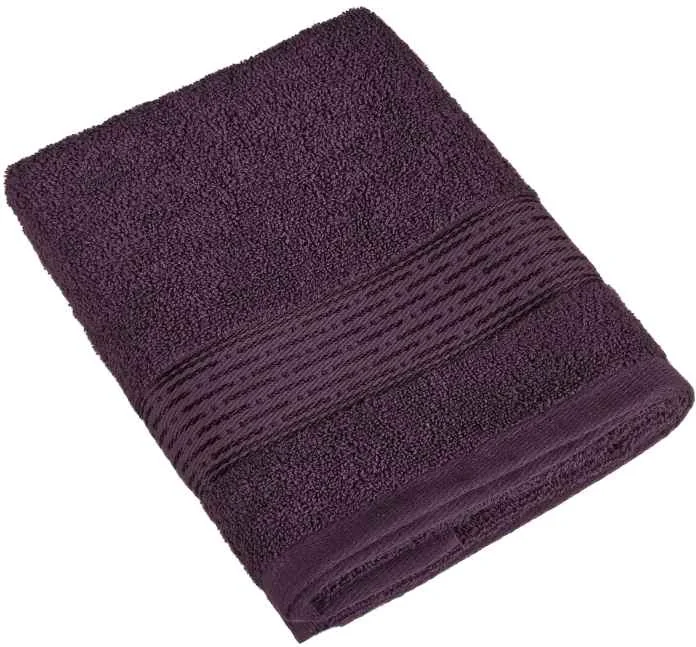Froté uterák Kamilka prúžok 450g 16/28 tm. vínová 50x100cm 1×1 ks, uterák