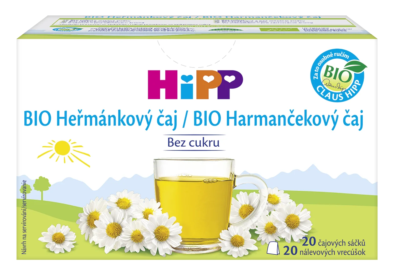 HiPP BIO Harmančekový čaj 20×1,5 g, harmančekový čaj