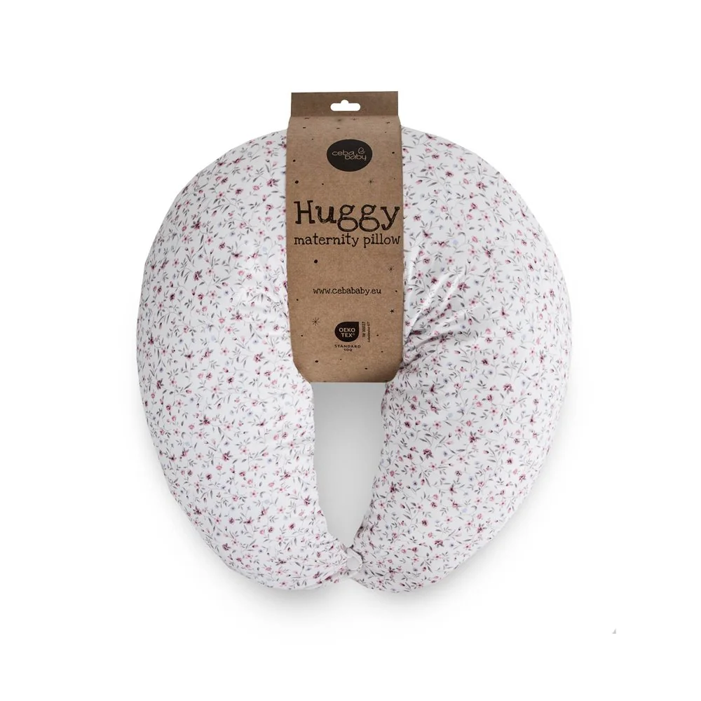 Vankúš na dojčenie HUGGY (150x60x37) Basic Forget-me-not