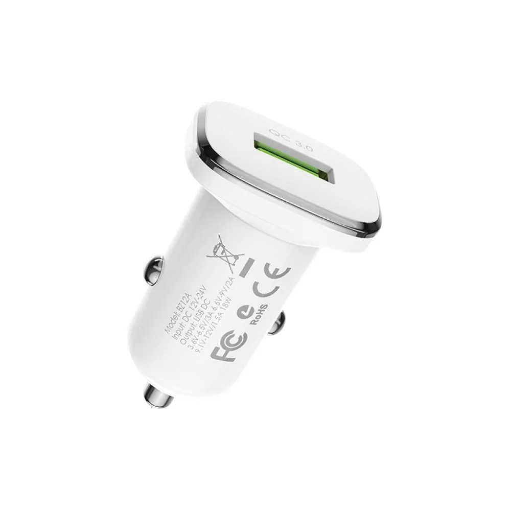 Quick Charge 3.0 autonabíjačka - Biela