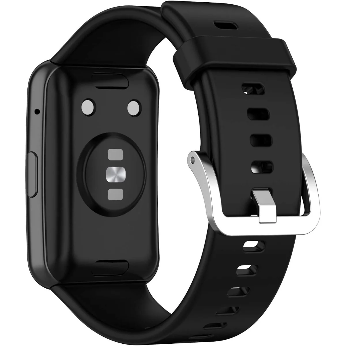 BStrap Silicone remienok na Huawei Watch Fit black/silver
