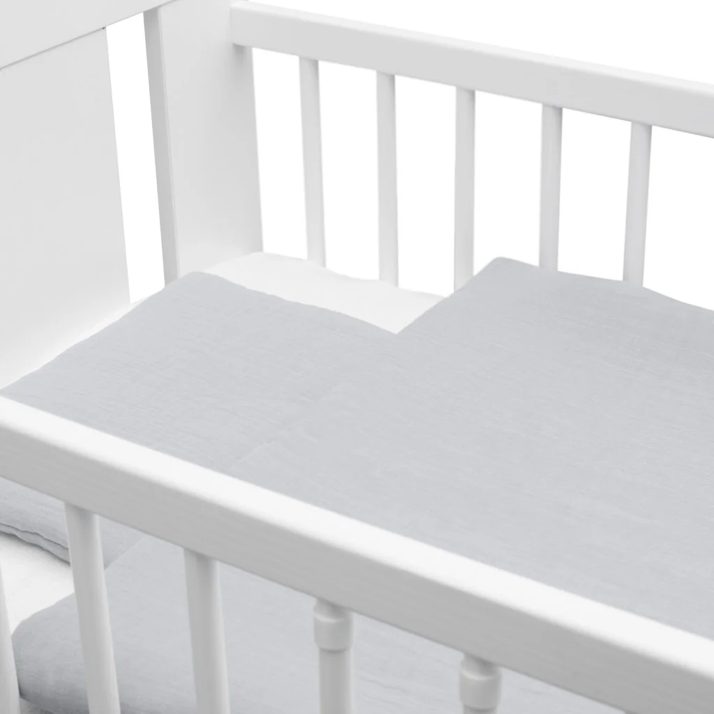 Mušelínový set do postieľky s výplňou New Baby 100x70 cm svetlo
