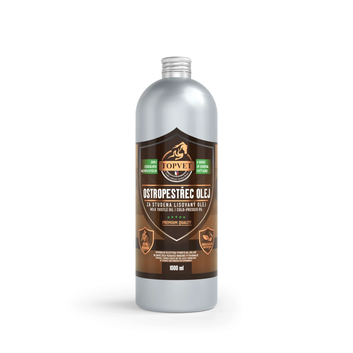 Pestrecový olej pre kone – 1000 ml – Green idea