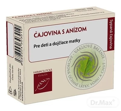 HANUS ČAJOVINA S ANÍZOM 1×70 g, sypaný čaj