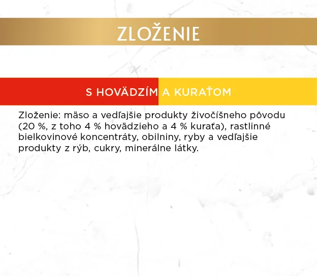 Gourmet Gold konzerva pre mačky hovädzie, kura 85 g 85 g